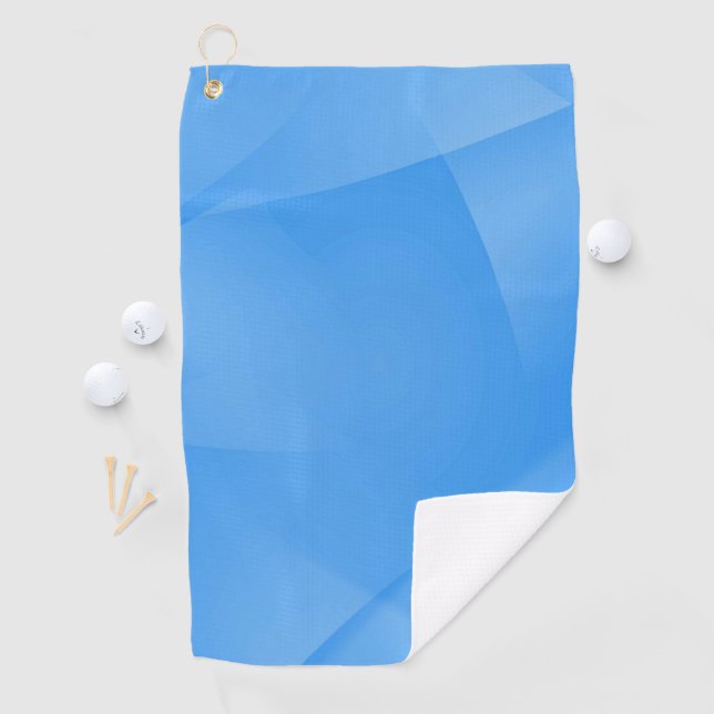 Delicate Blue Folds Golf Towel (InSitu)