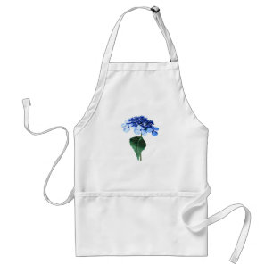 Delicate Blue Lacecap Hydrangea Standard Apron