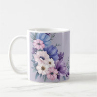 Delicate Blue, White, Pink & Purple Summer Blooms