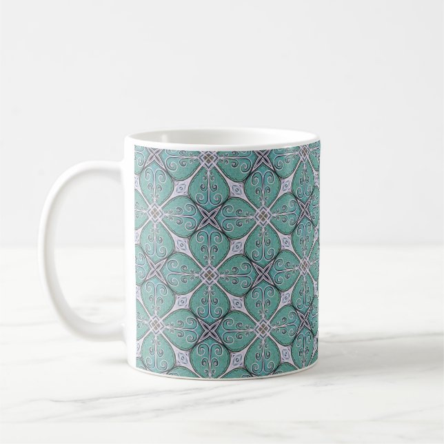 Delicate Blues Coffee Mug (Left)