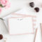 Delicate Blush Personalised Stationery Flat
