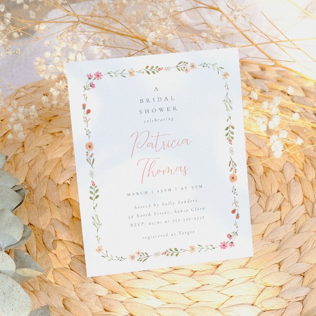 Delicate Boho Wildflower Budget Bridal Shower (Creator Uploaded)