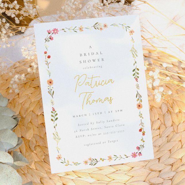 Delicate Boho Wildflower Floral Bridal Shower (Creator Uploaded)
