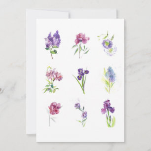 Delicate Botanical Collection – Elegant Floral Art Thank You Card