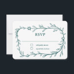 Delicate Botanical Star of David Bar Bat Mitzvah RSVP Card<br><div class="desc">Perfect response card for a bat mitzvah, bar mitzvah or other Jewish celebration! Hand drawn delicate leaf trame art for you! FULLY CUSTOMIZABLE! Click on “Personalise” above to edit the text. Click "edit using design tool" to adjust the fonts, colours and placements and to add text to the back side...</div>