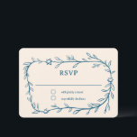 Delicate Botanical Star of David Bar Bat Mitzvah RSVP Card<br><div class="desc">Perfect response card for a bat mitzvah, bar mitzvah or other Jewish celebration! Hand drawn delicate leaf trame art for you! FULLY CUSTOMIZABLE! Click on “Personalise” above to edit the text. Click "edit using design tool" to adjust the fonts, colours and placements and to add text to the back side...</div>