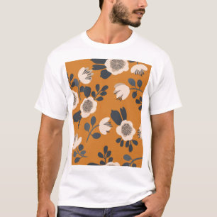 Delicate Botanical Vintage Floral Pattern T-Shirt