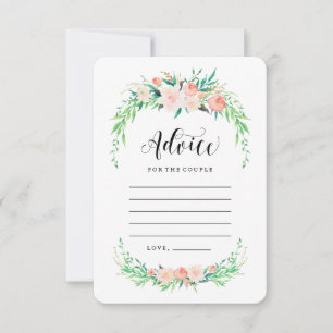 Delicate Bouquet Advice Cards