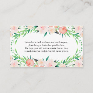 Delicate Bouquet Book Request Card
