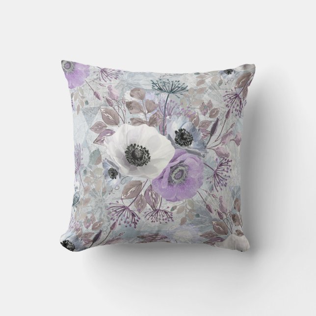 Delicate bouquet of anemones.  cushion (Front)