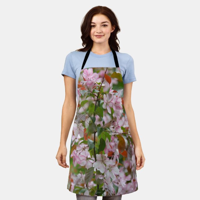 Delicate branch with flowers apple tree apron (Worn)