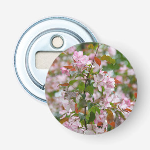Delicate branch with flowers apple tree bottle opener