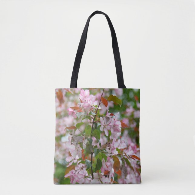 Delicate branch with flowers apple tree tote bag (Front)