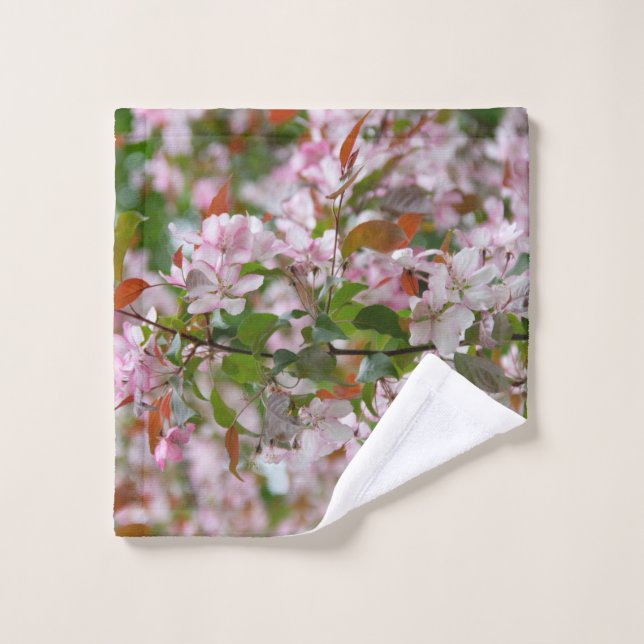Delicate branch with flowers apple tree wash cloth (Wash Cloth)