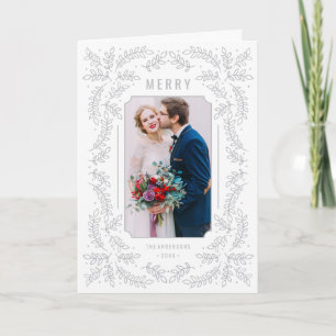 Delicate Branches Folded Holiday Greeting Card