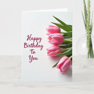 Delicate Bud Birthday Card