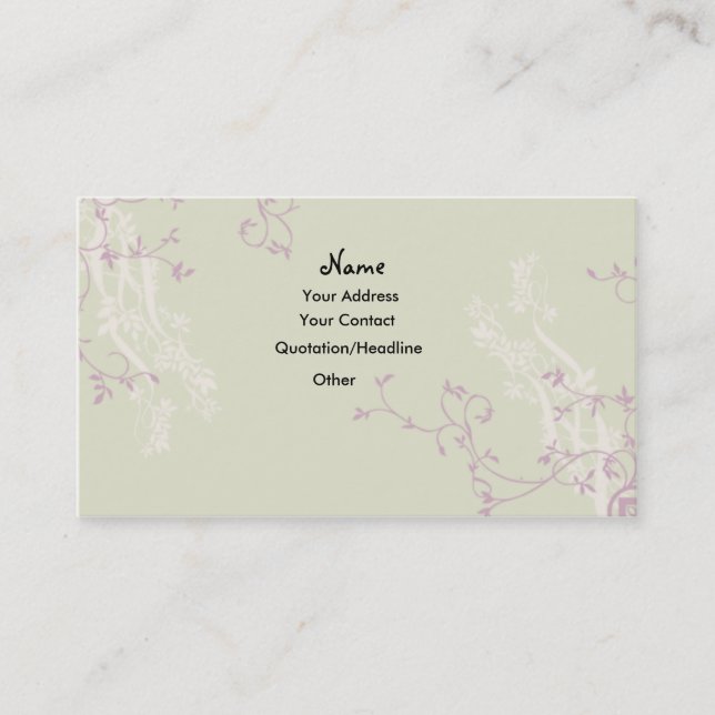 Delicate Business Card (Front)