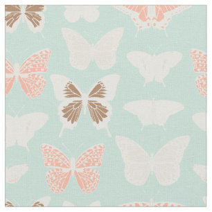 Delicate Butterflies Pattern Fabric