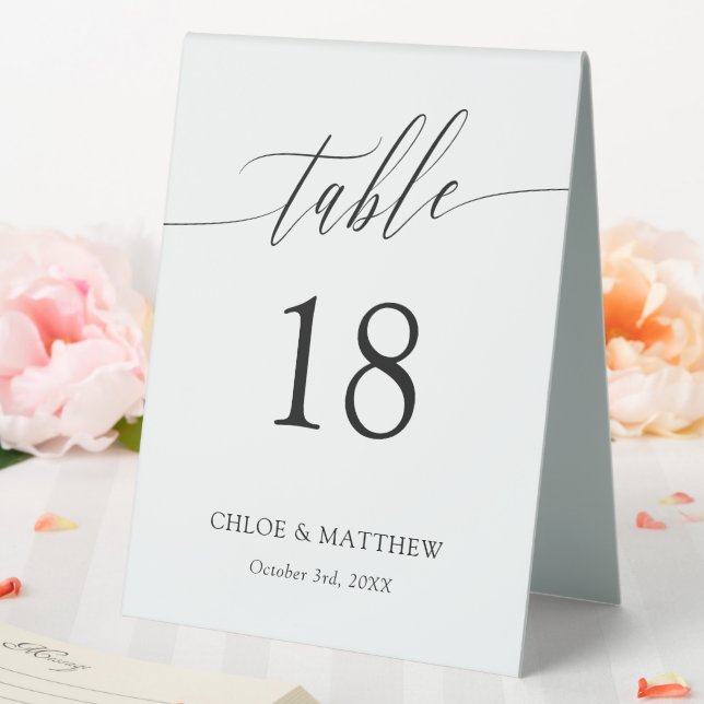 Delicate Calligraphy - Names & Wedding Date (In SItu (Wedding))