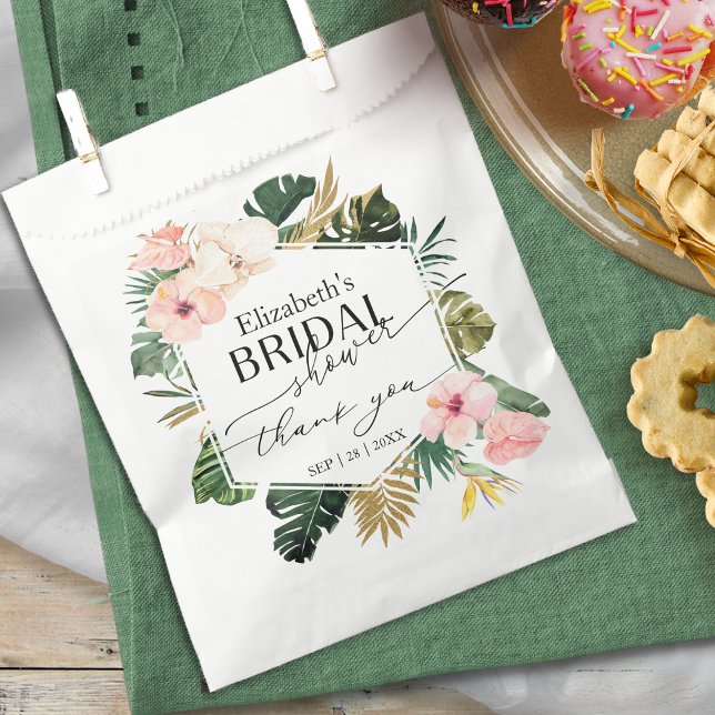 Delicate Calligraphy | Thank You Bridal Shower Favour Bag (Creator Uploaded)
