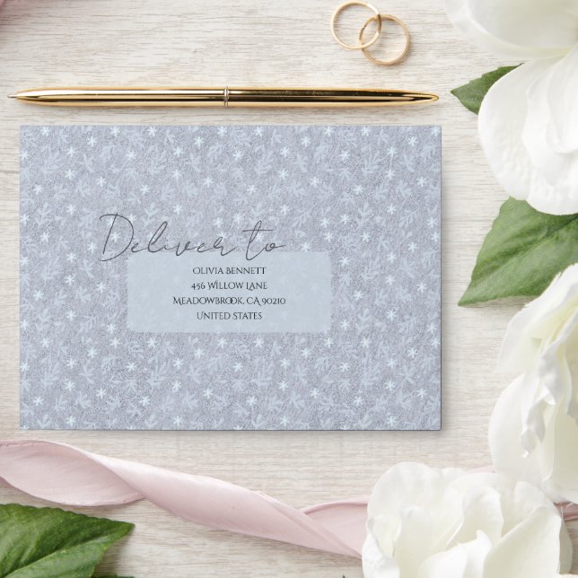 Delicate Charm Floral Envelope (Wedding)