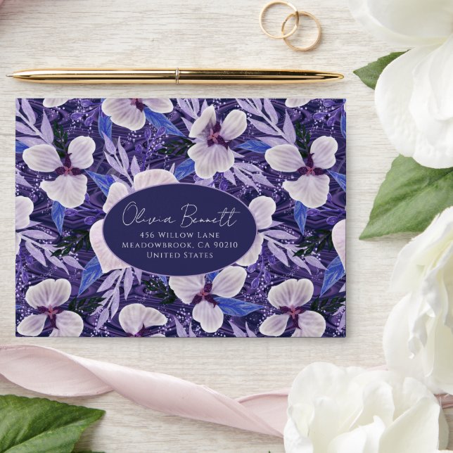 Delicate Charm Floral Envelope (Wedding)