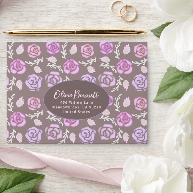 Delicate Charm Floral Envelope (Wedding)