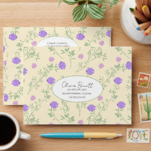 Delicate Charm Floral Envelope