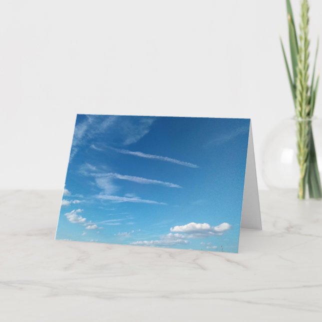 Delicate clouds card (Front)