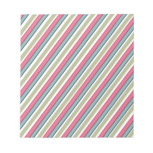 Delicate colour stripes notepad
