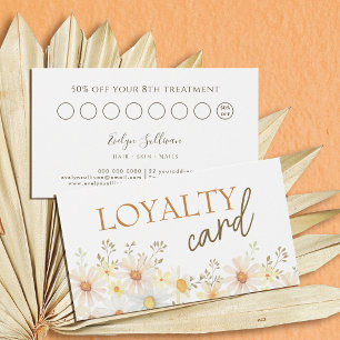 Delicate daisies loyalty card