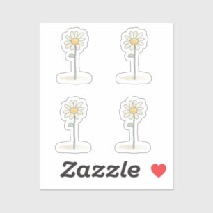 Delicate Daisy Illustration - Simple Sweet Flower