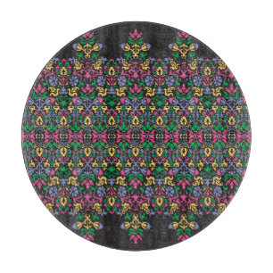 Delicate Damask Baroque Victorian Seamless Cutting Board