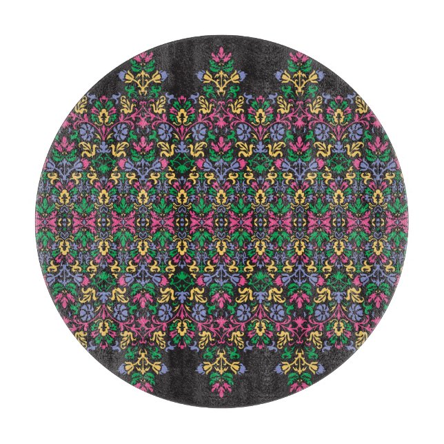 Delicate Damask Baroque Victorian Seamless Cutting Board (Front)