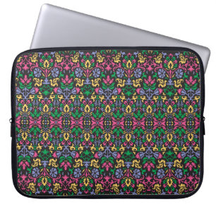 Delicate Damask Baroque Victorian Seamless Laptop Sleeve