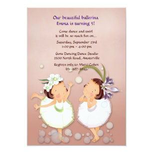 Delicate Dancers Invitation