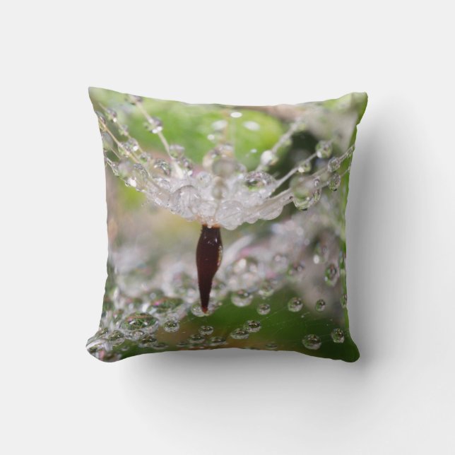 Delicate Dandelion Abstract Cushion (Front)