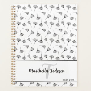 Delicate Dandelion Art with Minimalist Style Planner