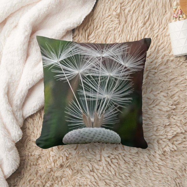 Delicate Dandelion Seeds  Cushion (Blanket)