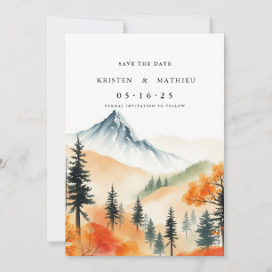 Delicate Digital Mountain Save The Date