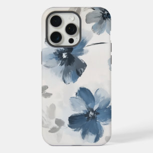 Delicate Dusty Blue Floral Art 🌸 iPhone 15 Pro Max Case