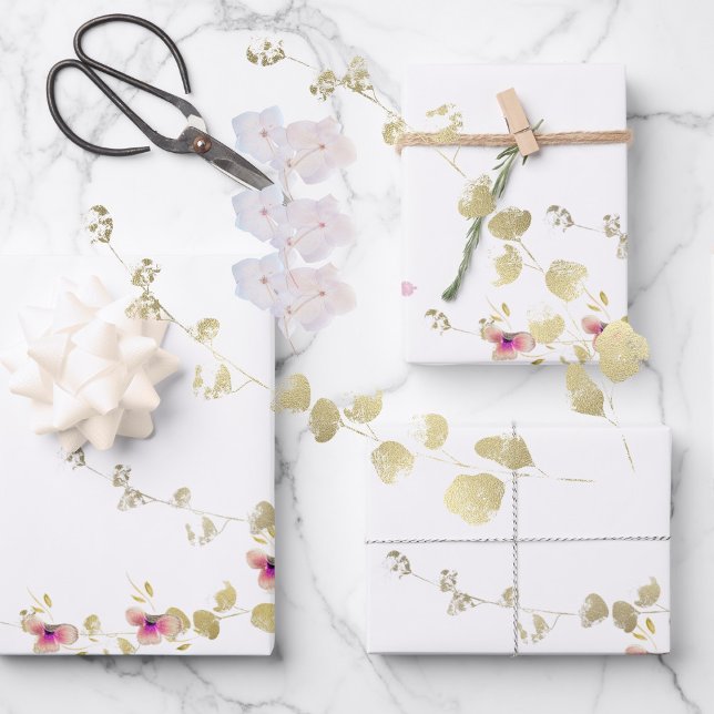  Delicate elegance  floral baptism  Wrapping Paper Sheet (Creator Uploaded)