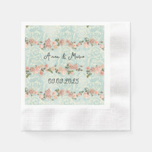 delicate English roses Napkin