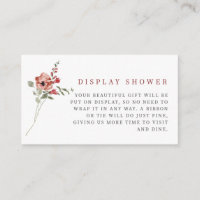 Delicate Fall Floral Display Shower