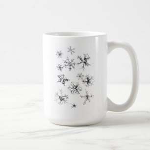 Delicate Falling Snowflakes Coffee Mug