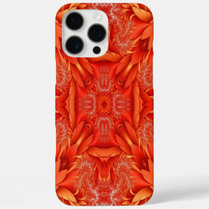 Delicate Feather Fractal Design - red iPhone 16 Pro Max Case