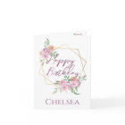 Delicate Feminine Floral Birthday Card For Her