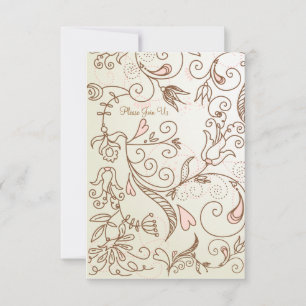 Delicate Floral Baby Shower Invitation