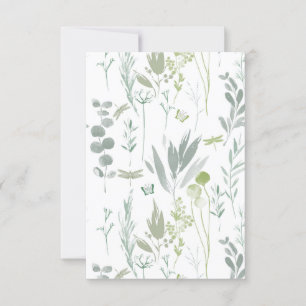 Delicate  floral custom invite