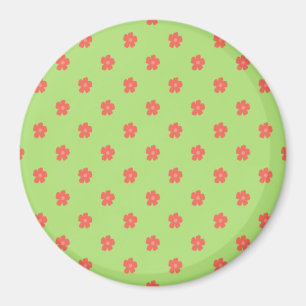 Delicate Floral Fabric Magnet